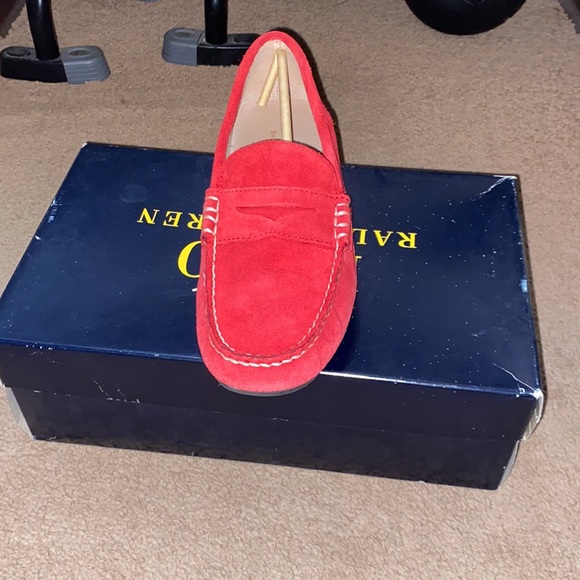 Suede Ralph Lauren Loafers Size 10 - Picture 3 of 4
